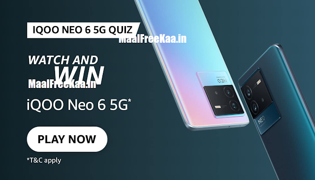 Watch iQOO Neo 6 Video and Win iQOO Neo 6