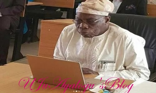 Former president defends his PhD thesis at NOUN [Photos]