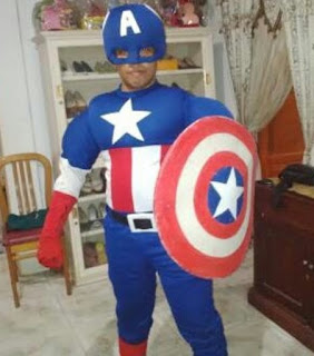 jual kostum anak superhero captain america