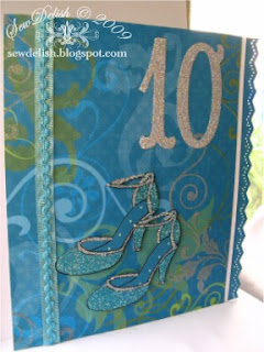 Craft Ideas Year  Birthday Party on Birthday Girl 10 High Heel Shoes Cricut Martha Stewart Personal