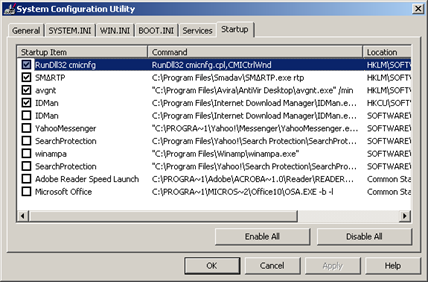 System Configuration Utility