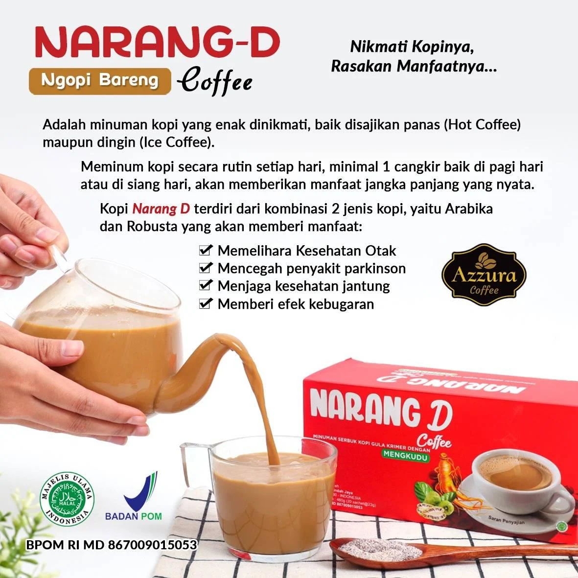 Madu Azzura - Narang D Coffee 460g Manis