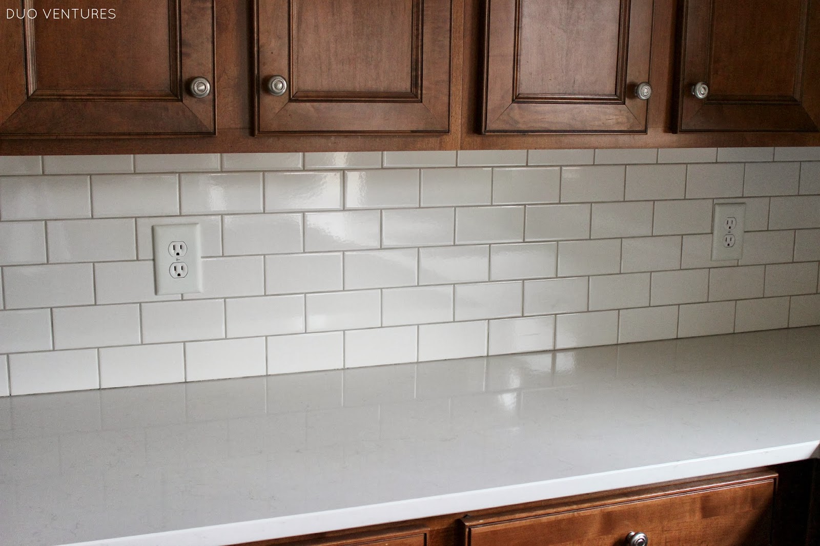 Duo Ventures Kitchen Update Grouting Caulking Subway Tile