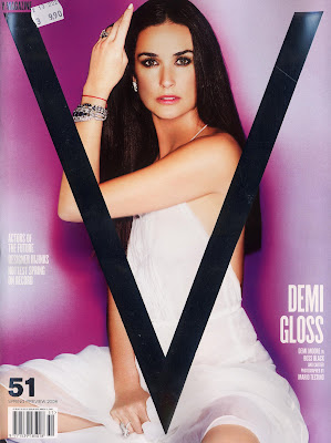 Demi Moore Poses in a Bikini in V Magazine (Spring 2008)