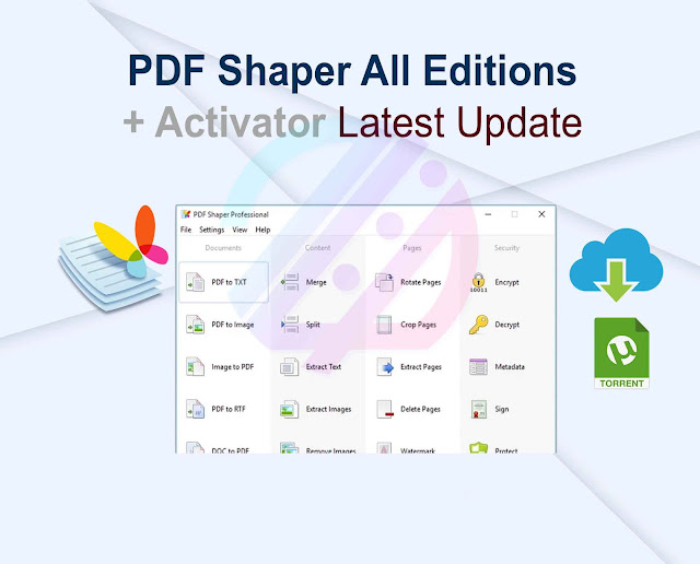 PDF Shaper All Editions 14.1 + Activator Latest Update