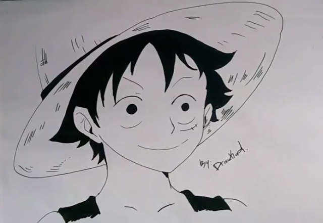 HOW TO DRAW LUFFY FROM ONE PIECE