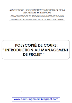 Téléchargez gratuitement le polycopié de cours : Introduction au management de projet.