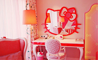 Desain kamar anak hello kitty