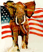 elephant and flag