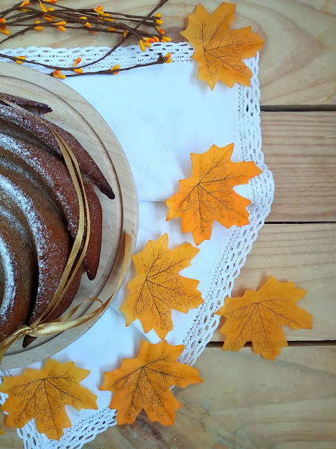 Bundt cake integral de crema de castañas (marrón glacè) Desayuno merienda postre bizcocho receta sencilla, fácil, rápida de temporada con horno Cuca