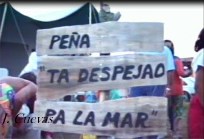 Garaña. Cartel fundacional de la Peña "Ta despejao pa la mar". Grupo Ultramar Acuarelistas