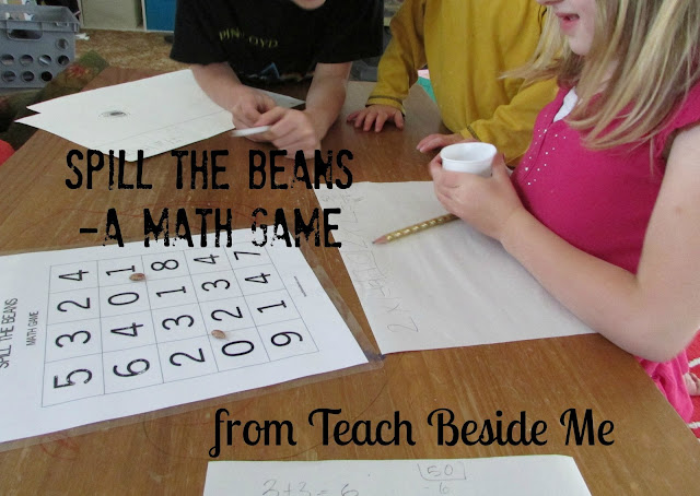 Spill The Beans Math Game Free Printable Teach Beside Me