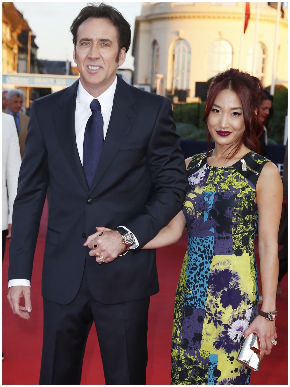 00O00 Menswear Blog: Nicolas Cage wearing the Montblanc Nicolas Rieussec Open Home Time at the 39th Deauville American Film Festival