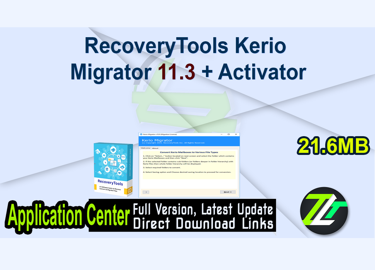 RecoveryTools Kerio Migrator 11.3 + Activator