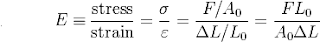 Rumus Modulus Young