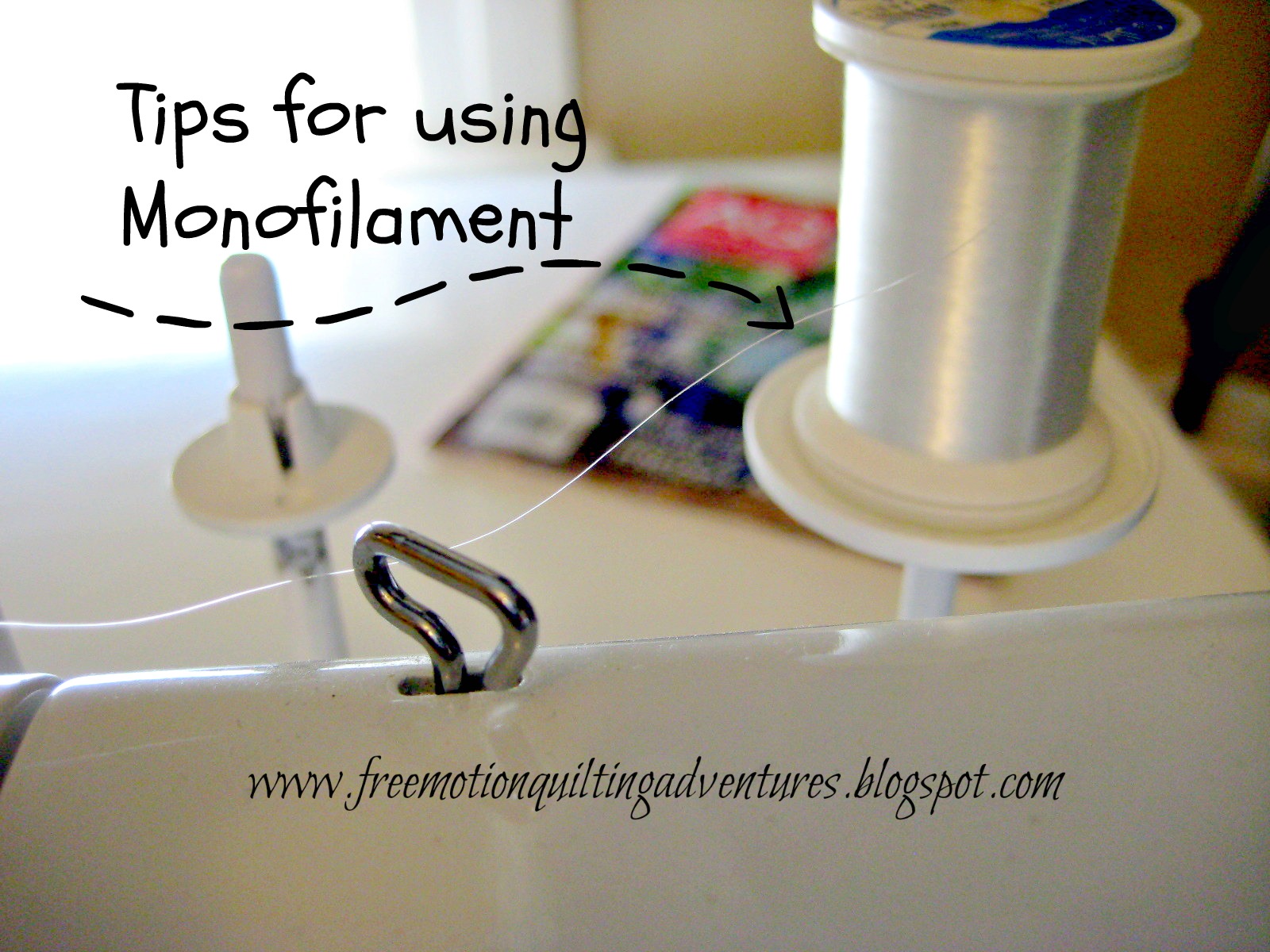Amy's Free Motion Quilting Adventures: Tips for Using Monofilament