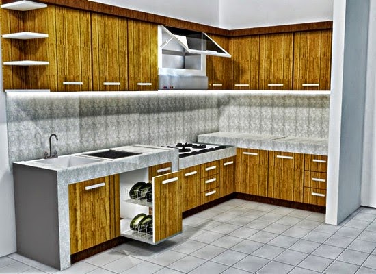 Contoh Desain Dapur  Minimalis Elegan  Dan Mewah  2019 