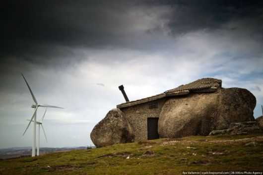 House Built Inside A Stone