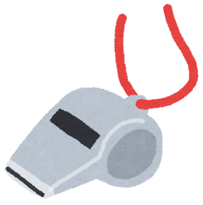 ホイッスルのイラスト