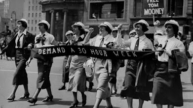 Female workers in Labor Day Parade, NYC, 1936. NY Daily News, Getty Images