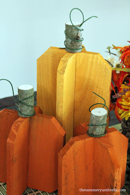  Scrap wood pumpkins