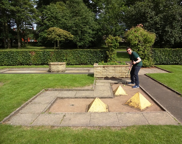 Crazy Golf course at Manor Park in Glossop