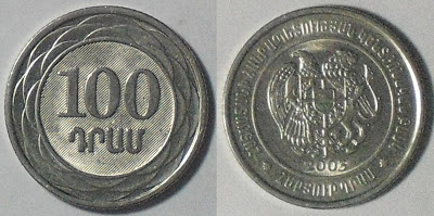 armenia 100 dram 2003