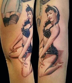 Bettie Page Pin Up Tattoo