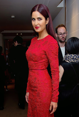 Katrina Kaif in Red Elie Saab Dress at Cannes 2015