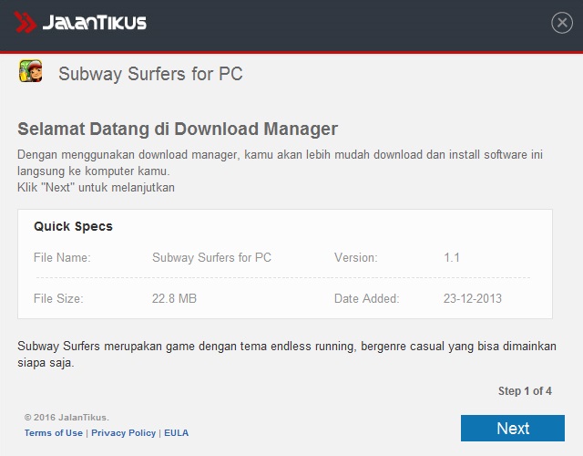 Subway Surfers for PC di Jalantikus.com