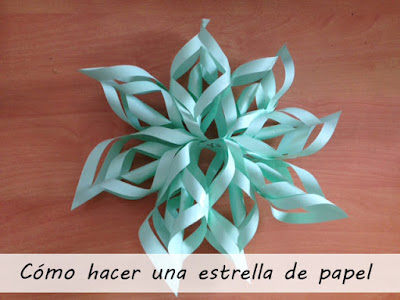 estrella papel navidad