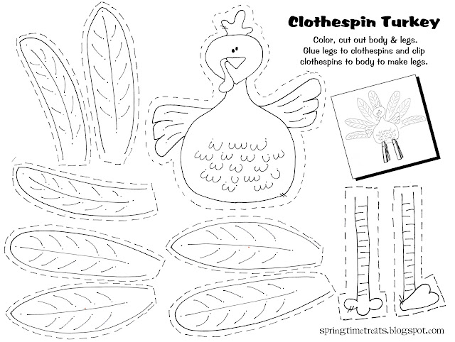 Download Spring Time Treats: Clothespin Turkey