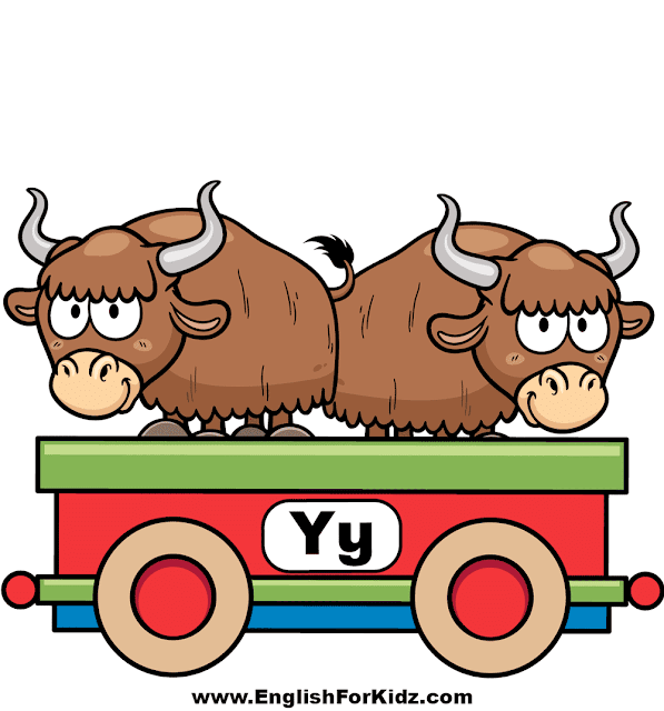Letter Y is for yak - ABC train classroom decoration