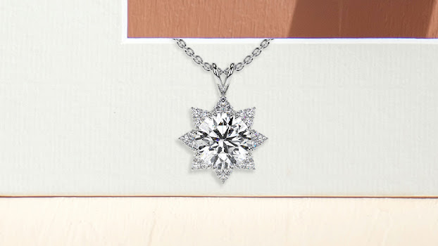 lab-created diamond necklace