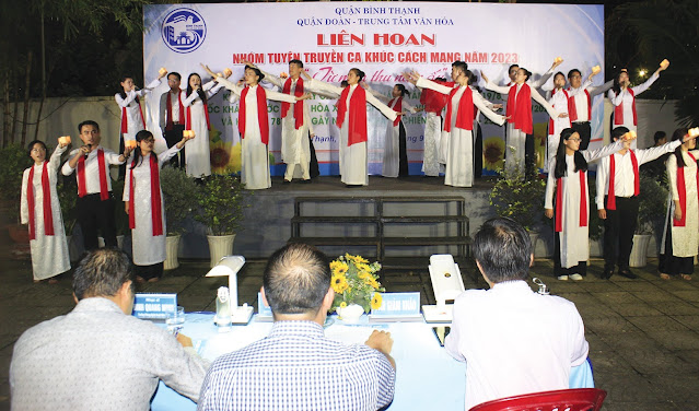 Các đơn vị tham gia liên hoan tuyên truyền ca khúc cách mạng năm 2023. (Ảnh: TC) Các đơn vị tham gia liên hoan tuyên truyền ca khúc cách mạng năm 2023. (Ảnh: TC)