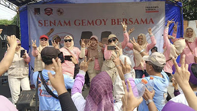 Gardu Prabowo Ajak Emak-Emak Menangkan Capres Prabowo - Gibran Satu Putaran