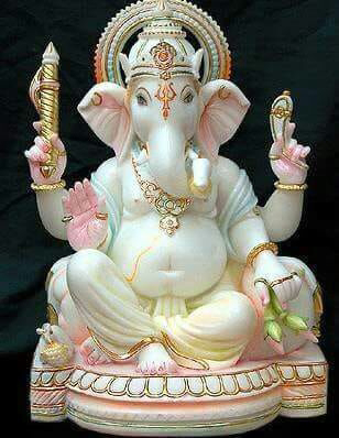 Ganesh Ji Marble Statue ( Ganesh Ji Marble Murti White)
