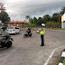 Pelaksanaan Giat PH Pagi Personil Lantas Polres Bandara Tempati Jalur Rawan