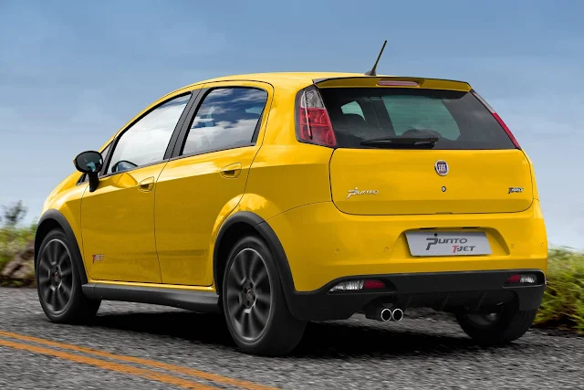 Fiat Punto T-Jet amarelo