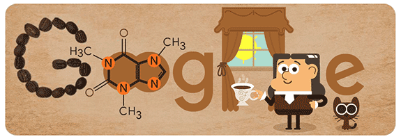 Google celebra con un doodle el nacimiento de Friedlieb Ferdinand Runge, el químico alemán que descubrió la cafeína