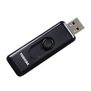 Toshiba 2GB Hi-Speed USB 2.0 Retractable Flash Drive