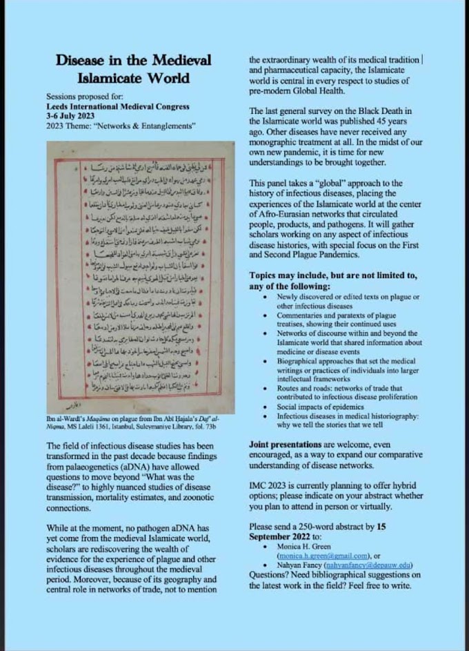Leeds International Medieval Congress: Penyakit di Dunia Islam Abad Pertengahan