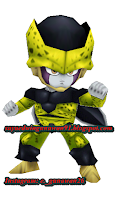 Papercraft Cell Jr Chibi 2