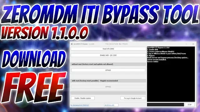 ZeroMDM ITI Bypass Tool V1.1.0.0