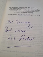 Signed copy of Written on the Skin by Liz Porter