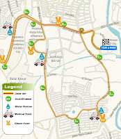 Rute 10K Pertamina Eco Run 2016 Tangerang the breeze bsd city bumi serpong damai