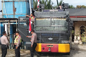 Warga Pulau Pusung Kesulitan Air Bersih. Kapolres Langsa Terjunkan Water Canon Bantu warga