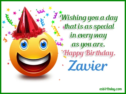 Zavier Happy birthday