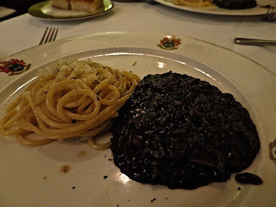 No Menu by Osvaldo Forlino, cacio e pepe squid ink risotto