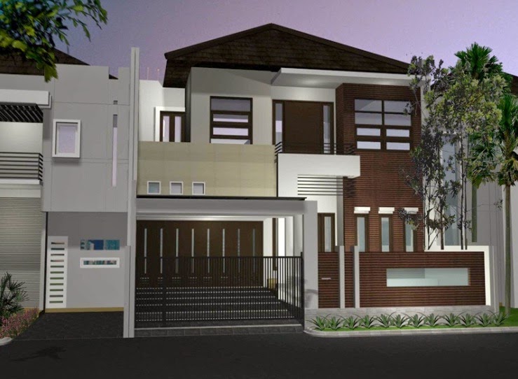  Gambar  Desain dan Bentuk  Rumah  Minimalis  Sederhana  2 